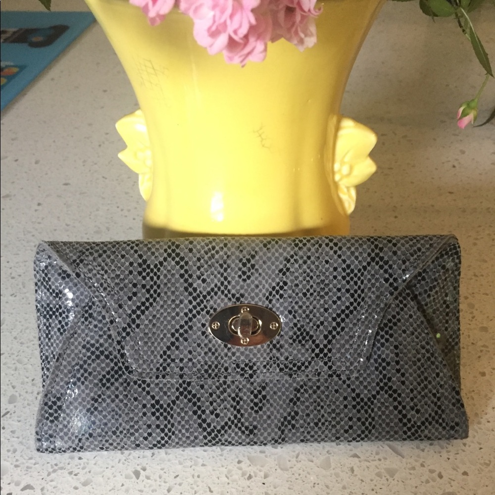 Gray / Silver Clutch